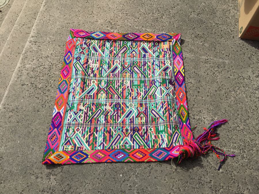 Very Nice Hanging Guatemalan Hand Woven Textile From The Ixchel Museum of Indigenous Textiles and Clothing