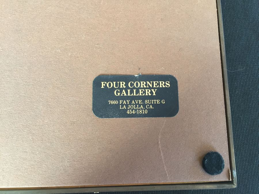 Framed Native American Print Hand Signed Lower Left By Artist John Steele (1934 - 1992) [Photo 13]