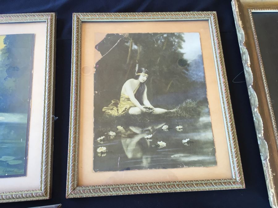 (6) Vintage Prints In Nice Vintage Frames [Photo 15]