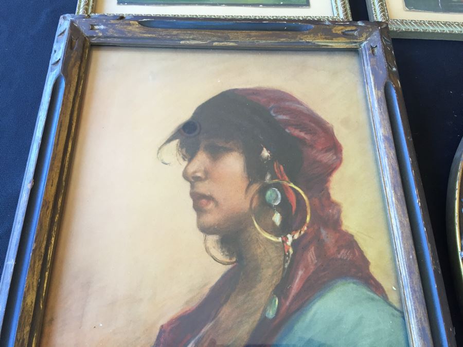 (6) Vintage Prints In Nice Vintage Frames [Photo 6]