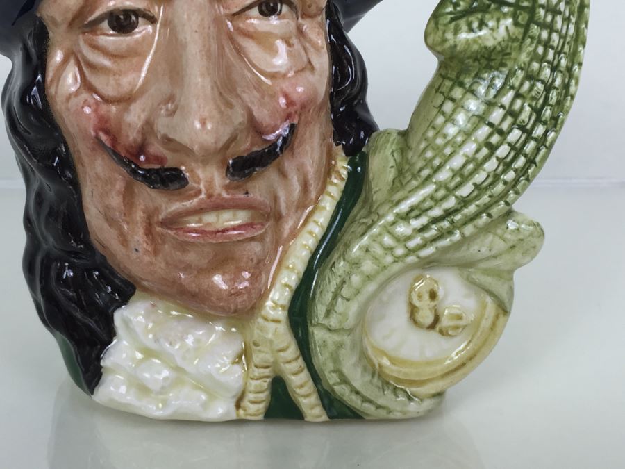 Royal Doulton Small 'Capt.Hook' D6001 Character Jug 1964 [Photo 7]