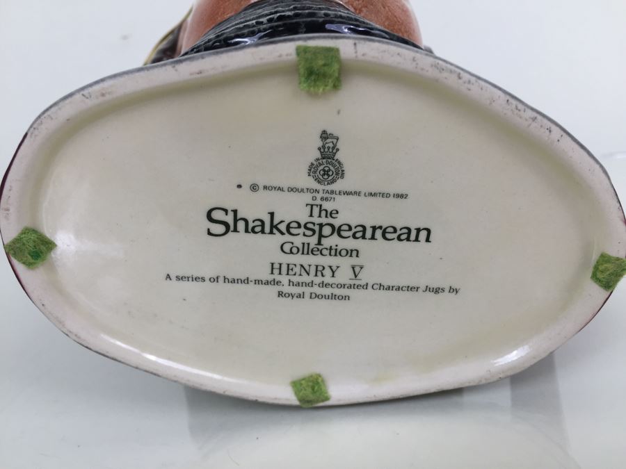 Royal Doulton Large 'The Shakespearrean Henry V' 6671 Character Jug 1982 [Photo 9]