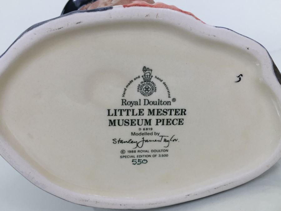 Signed Royal Doulton Large 'Little Mester Museum Piece' D6819 Character Jug 1988 Special Edition Limited 550 of 3,500 [Photo 8]