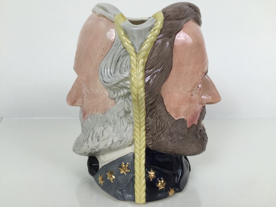 Royal Doulton Large 'The Civil War Ulysses S. Grant/Robert E Lee' D66698 Character Jug Worldwide 1982 Limited Edition 1,303 of 9,500 [Photo 7]
