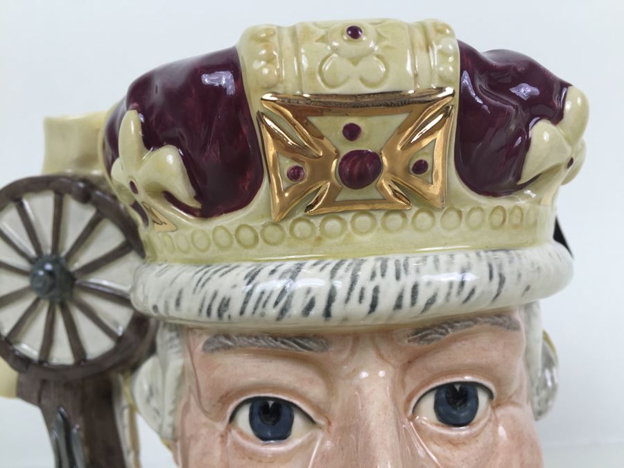 Signed Royal Doulton Large 'The Siege of Yorktown 1781 George III / George Washington' D6749 Character Jug 1985 Limited Edition 498 Of 9,500 [Photo 9]