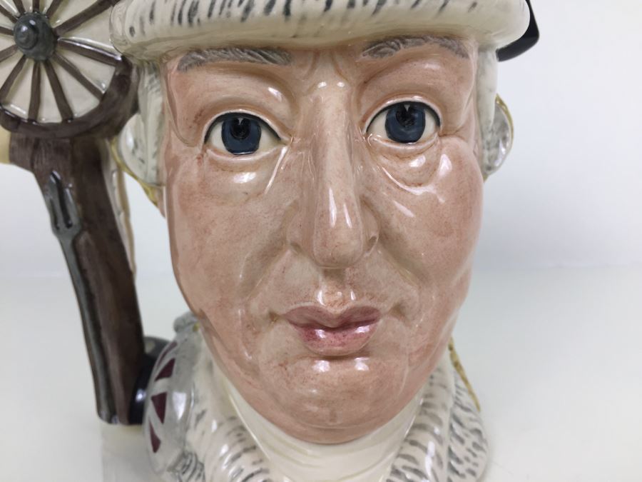 Signed Royal Doulton Large 'The Siege of Yorktown 1781 George III / George Washington' D6749 Character Jug 1985 Limited Edition 498 Of 9,500 [Photo 10]