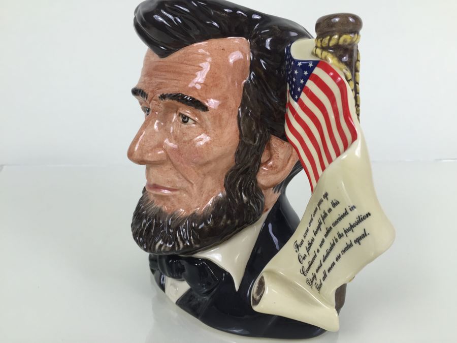 Signed Royal Doulton Large 'Abraham Lincoln' D6936 Character Jug Specially Commissioned 1992 Limited Edition of 211 Of 2,500 [Photo 2]