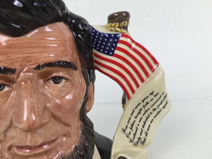 Signed Royal Doulton Large 'Abraham Lincoln' D6936 Character Jug Specially Commissioned 1992 Limited Edition of 211 Of 2,500 [Photo 7]
