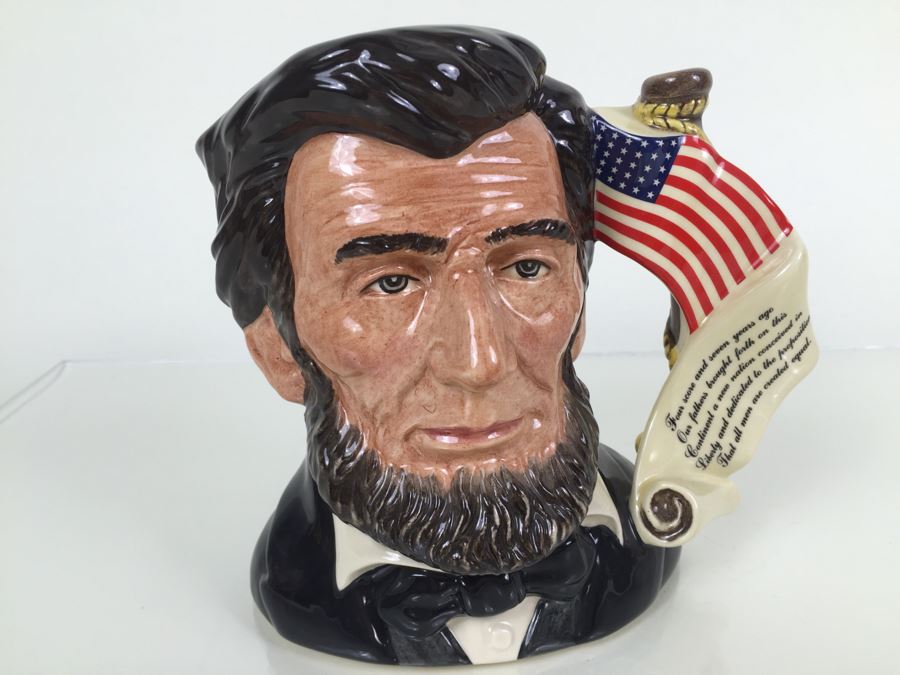 Signed Royal Doulton Large 'Abraham Lincoln' D6936 Character Jug Specially Commissioned 1992 Limited Edition of 211 Of 2,500 [Photo 1]