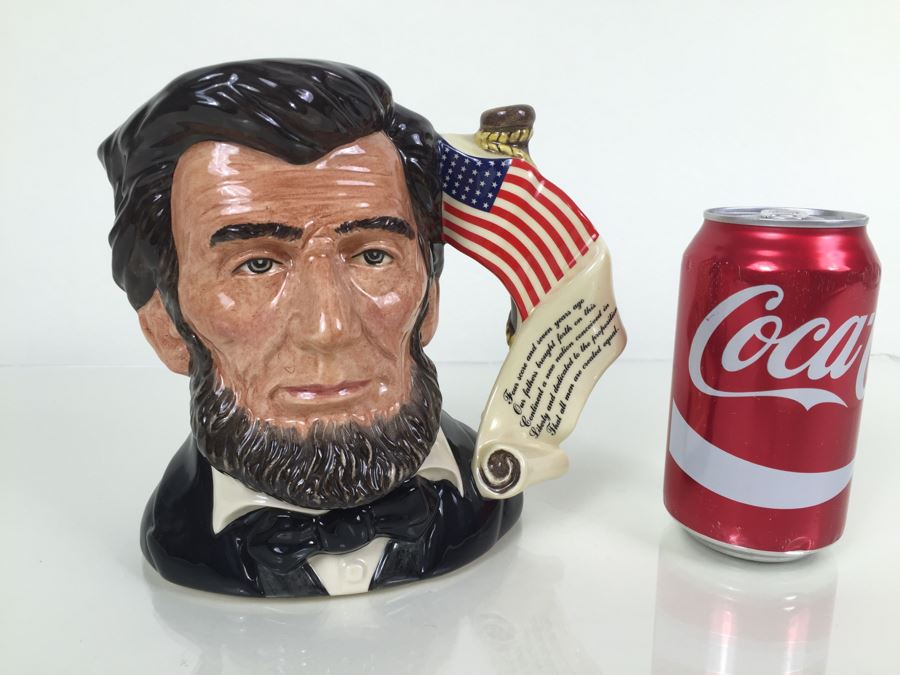 Signed Royal Doulton Large 'Abraham Lincoln' D6936 Character Jug Specially Commissioned 1992 Limited Edition of 211 Of 2,500 [Photo 4]