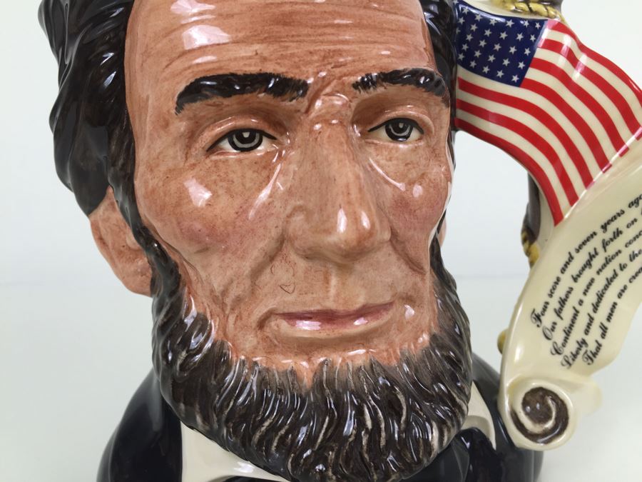Signed Royal Doulton Large 'Abraham Lincoln' D6936 Character Jug Specially Commissioned 1992 Limited Edition of 211 Of 2,500 [Photo 5]