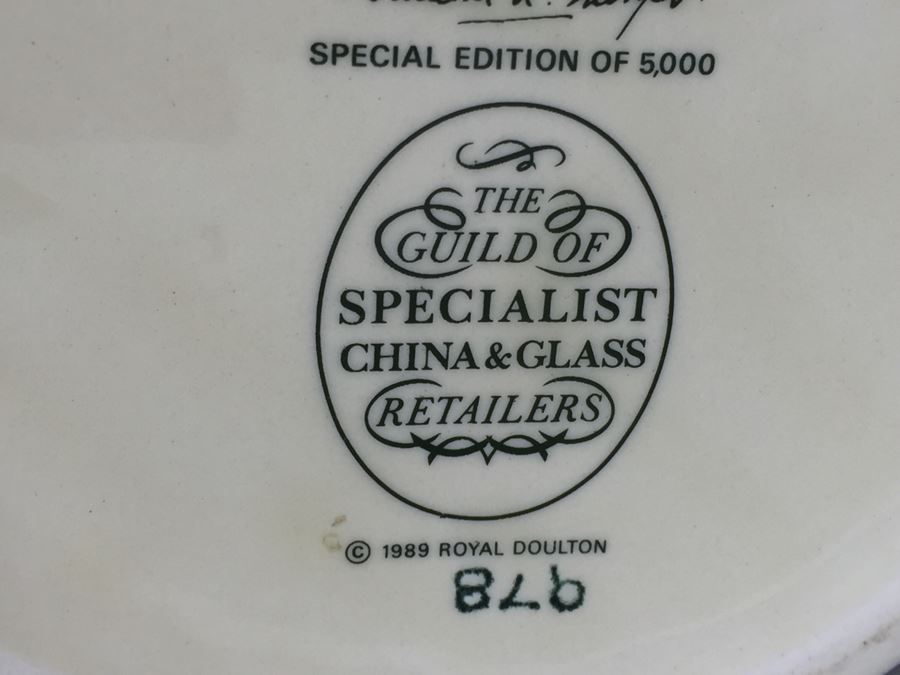 Royal Doulton Large 'Lord Mayor of London' D6846 Character Jug Special Limited Edition 978 Of 5,000 The Guild Of Specialist China & Glass Retailers [Photo 11]