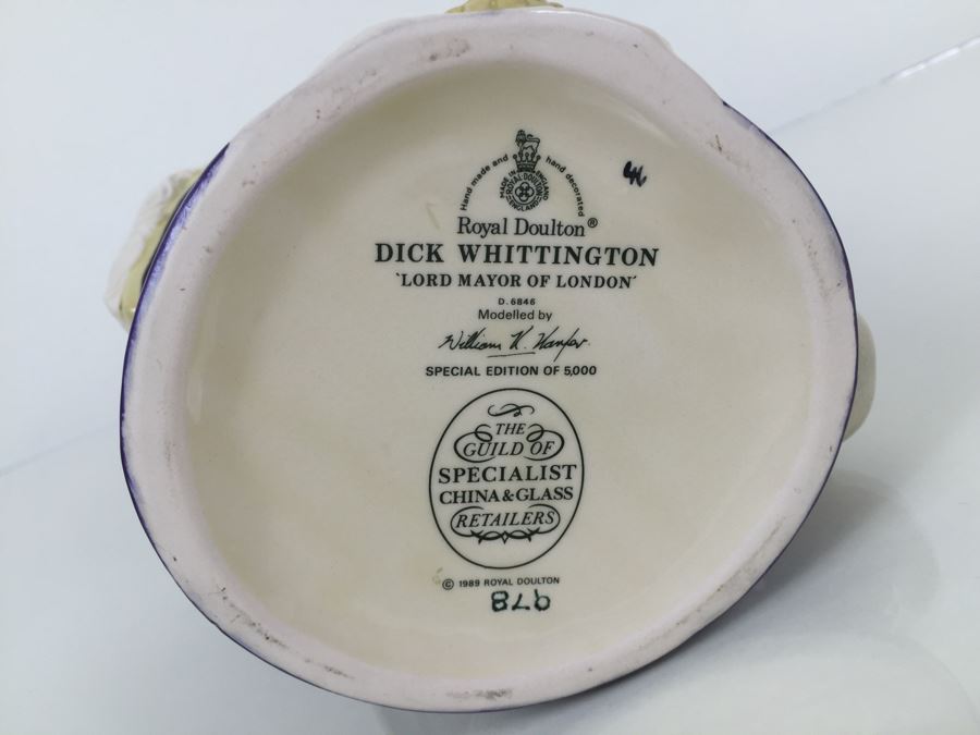 Royal Doulton Large 'Lord Mayor of London' D6846 Character Jug Special Limited Edition 978 Of 5,000 The Guild Of Specialist China & Glass Retailers [Photo 3]
