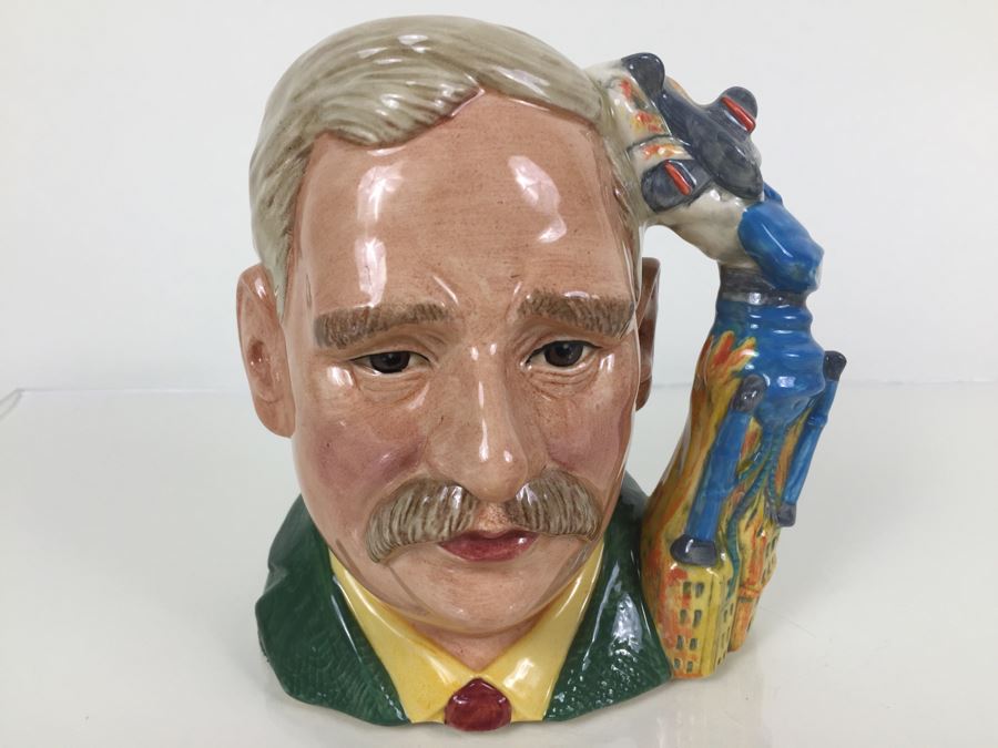 Royal Doulton Large 'H.G.Wells' War Of The Worlds D7095 Character Jug 1997 Limited Edition 131 Of 1,998 [Photo 1]