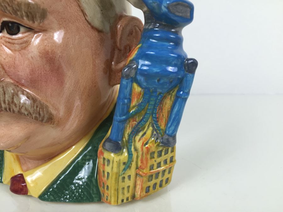 Royal Doulton Large 'H.G.Wells' War Of The Worlds D7095 Character Jug 1997 Limited Edition 131 Of 1,998 [Photo 6]