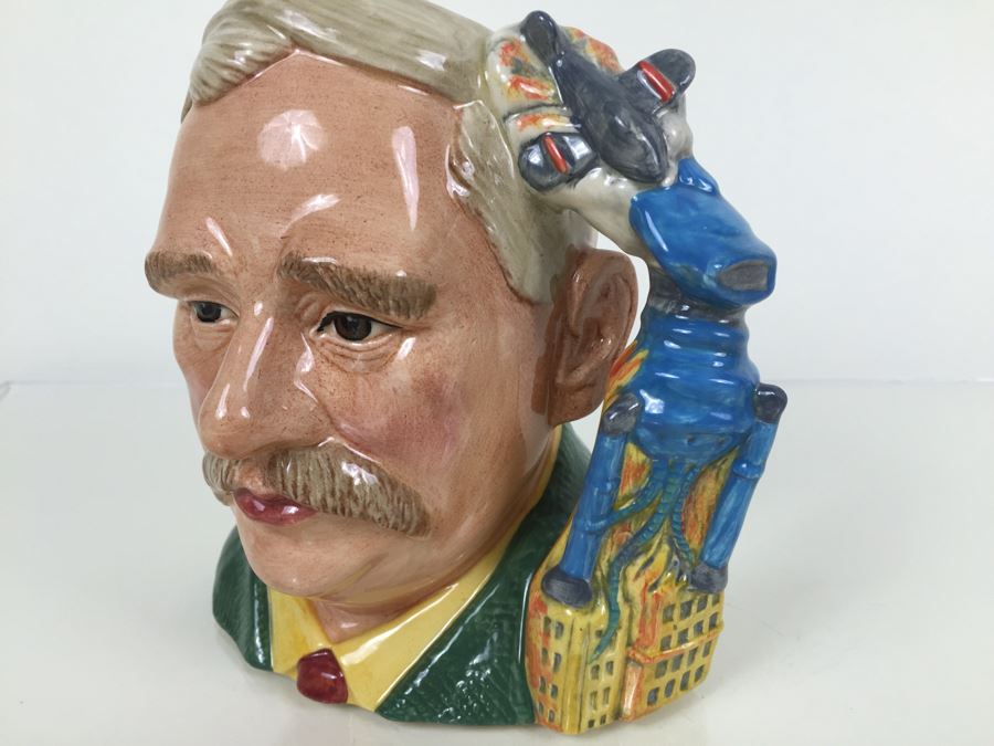 Royal Doulton Large 'H.G.Wells' War Of The Worlds D7095 Character Jug 1997 Limited Edition 131 Of 1,998 [Photo 2]