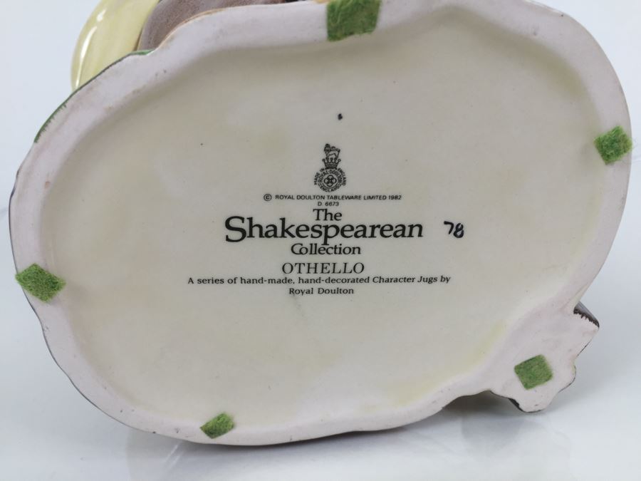 Royal Doulton Large The Shakespearean Collection 'Othello' D6673 Character Jug 1982 [Photo 11]