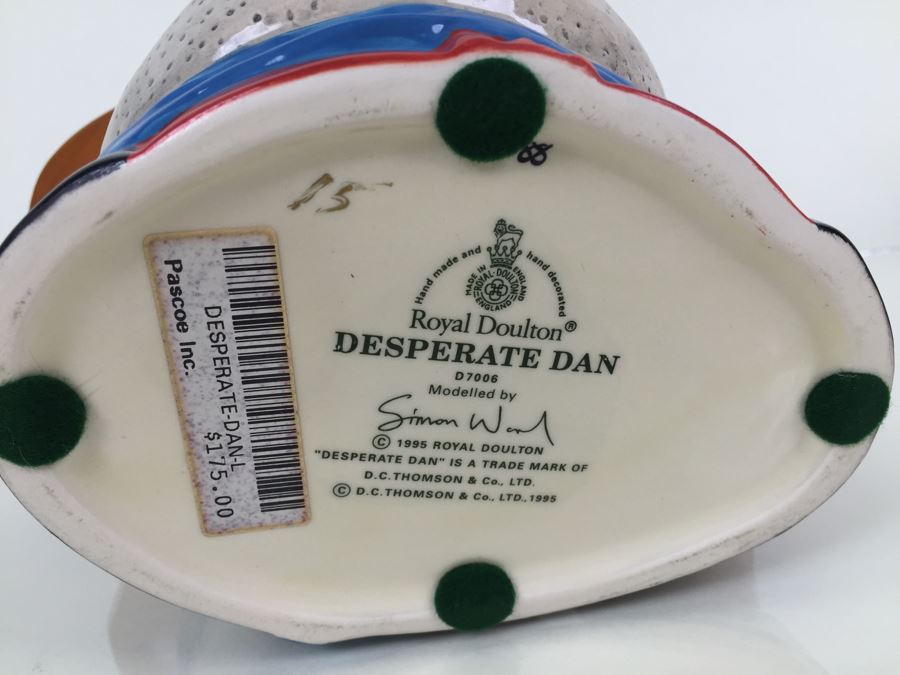 Royal Doulton Large 'Desperate Dan' D7006 Character Jug 1995 [Photo 11]