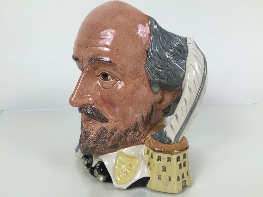 Royal Doulton Large Shakespearean Collection 'William Shakespeare' D6689 Character Jug 1982 [Photo 2]
