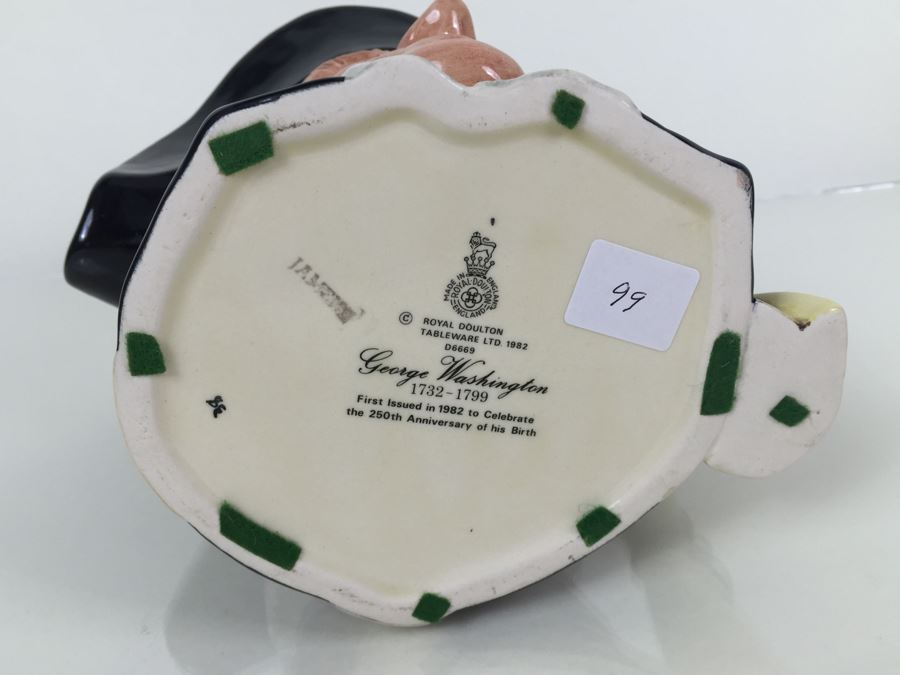 Royal Doulton Large 'George Washington 1732-1799' D6669 Character Jug 1982 [Photo 8]