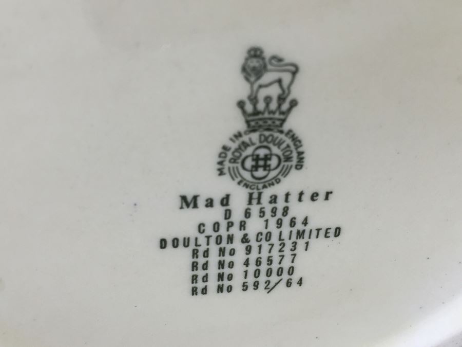 Royal Doulton Large 'Mad Hatter' D6598 Character Jug 1964 [Photo 3]