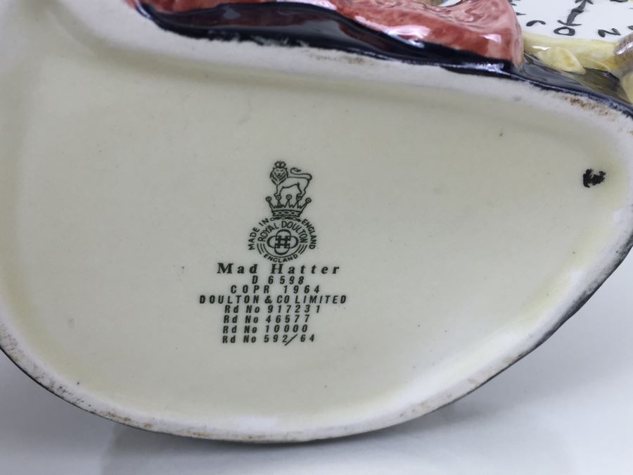 Royal Doulton Large 'Mad Hatter' D6598 Character Jug 1964 [Photo 11]