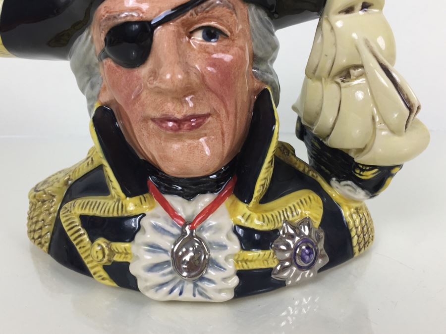 Royal Doulton Large 'Vice-Admiral Lord Nelson' D6932 Character Jug of the Year 1992 1993 [Photo 7]