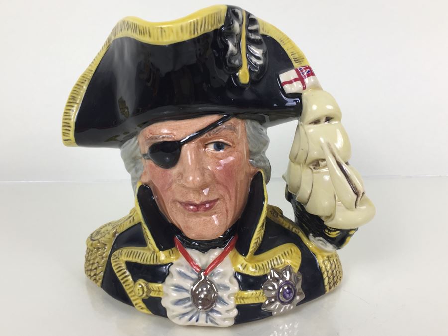 Royal Doulton Large 'Vice-Admiral Lord Nelson' D6932 Character Jug of the Year 1992 1993 [Photo 1]
