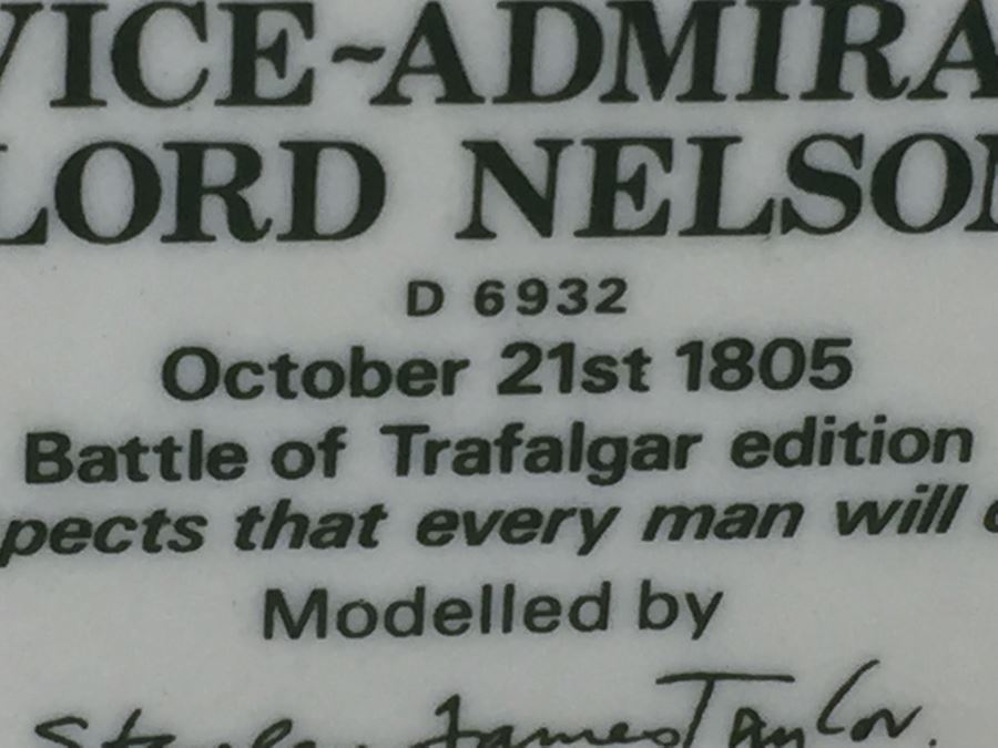 Royal Doulton Large 'Vice-Admiral Lord Nelson' D6932 Character Jug of the Year 1992 1993 [Photo 15]
