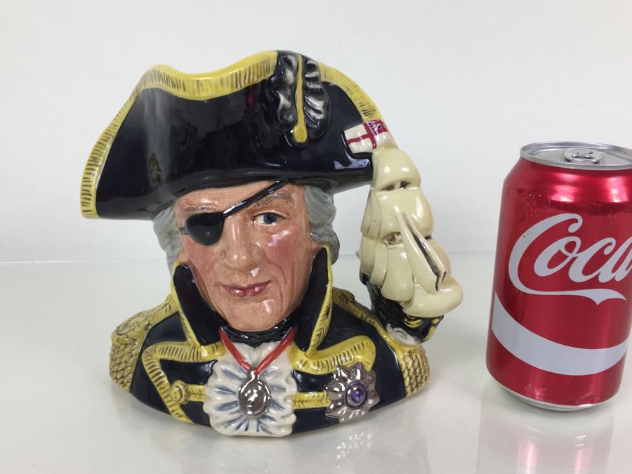 Royal Doulton Large 'Vice-Admiral Lord Nelson' D6932 Character Jug of the Year 1992 1993 [Photo 4]