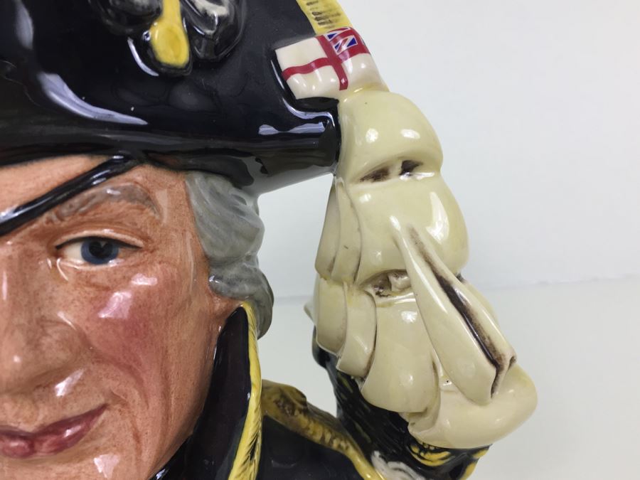 Royal Doulton Large 'Vice-Admiral Lord Nelson' D6932 Character Jug of the Year 1992 1993 [Photo 6]