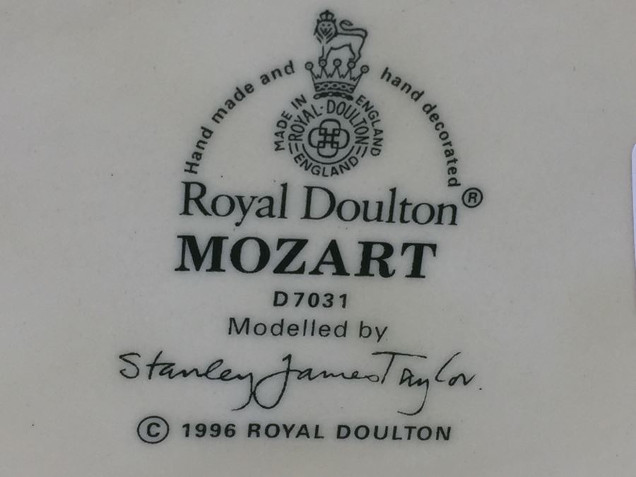 Royal Doulton Large 'Mozart' D7031 Character Jug 1996 [Photo 3]