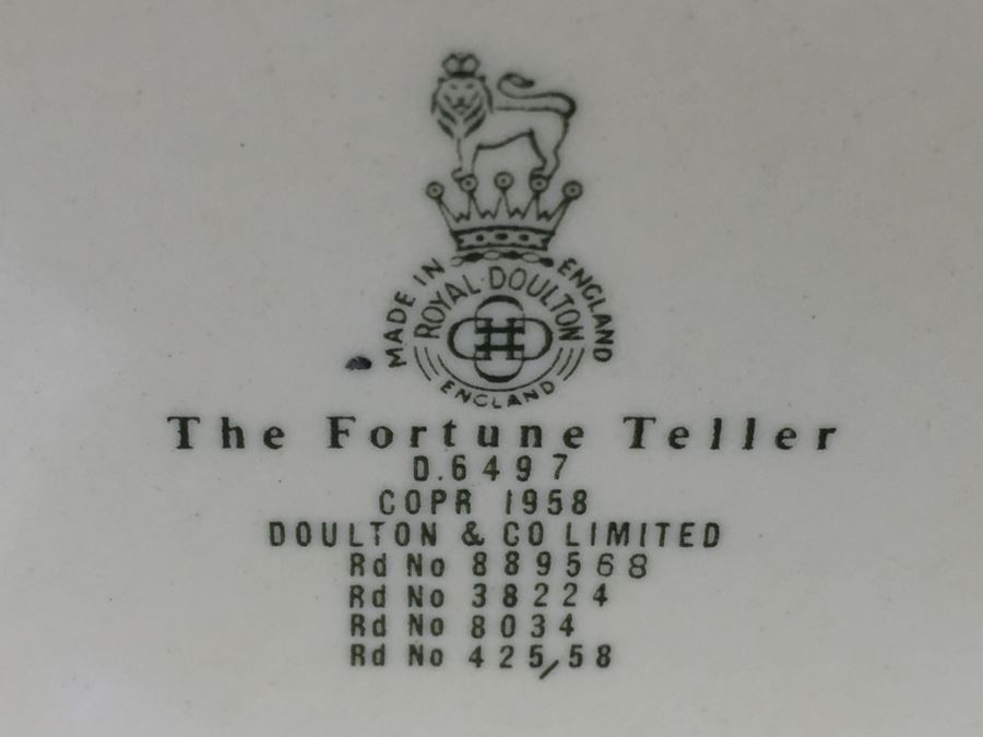Royal Doulton Large 'The Fortune Teller' D6497 1958 [Photo 14]