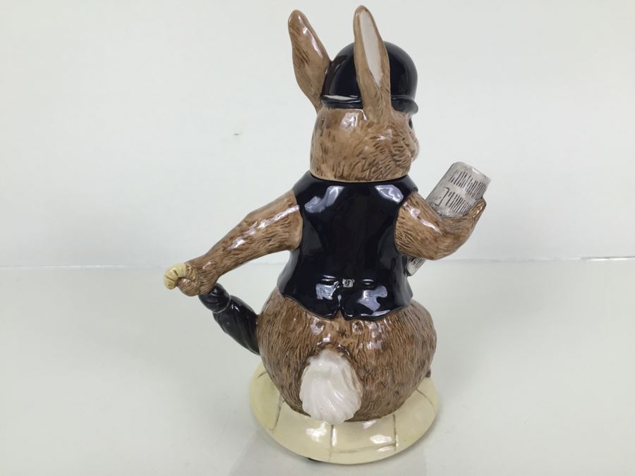 Royal Doulton Large 'Bunnykins London City Gent' D6966 Teapot 1994 Special Edition Of 2,500 [Photo 8]