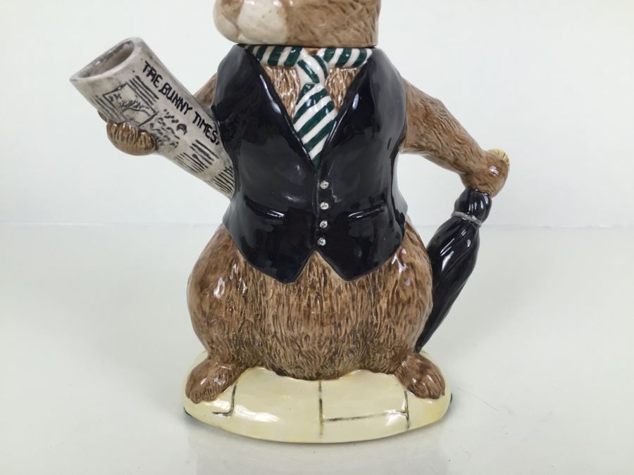 Royal Doulton Large 'Bunnykins London City Gent' D6966 Teapot 1994 Special Edition Of 2,500 [Photo 6]