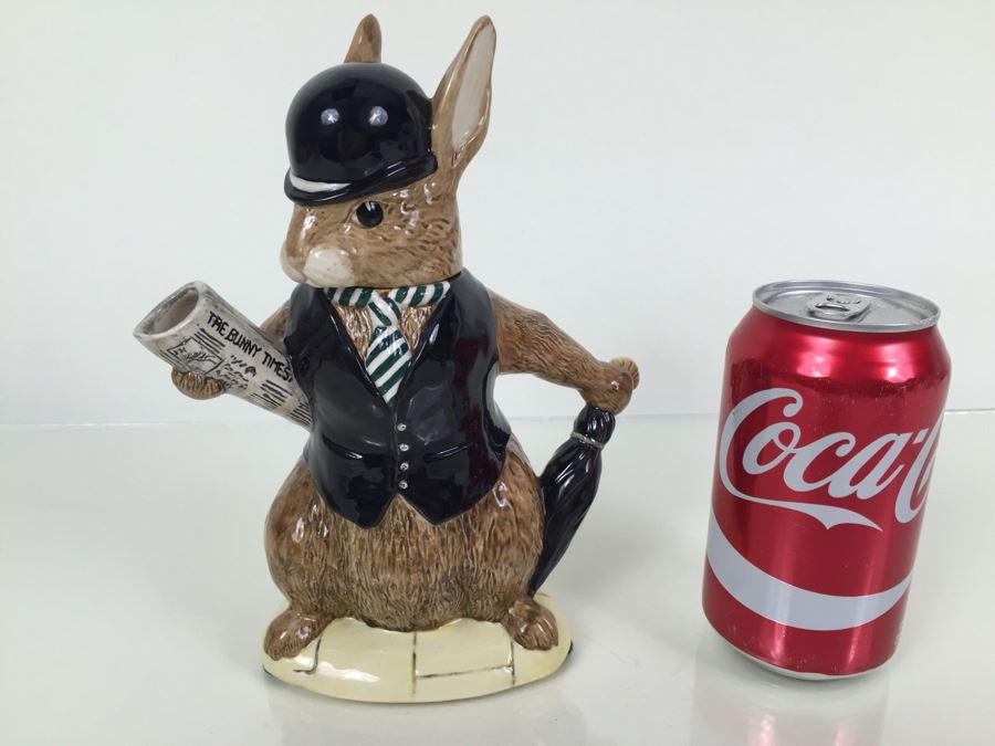 Royal Doulton Large 'Bunnykins London City Gent' D6966 Teapot 1994 Special Edition Of 2,500 [Photo 4]