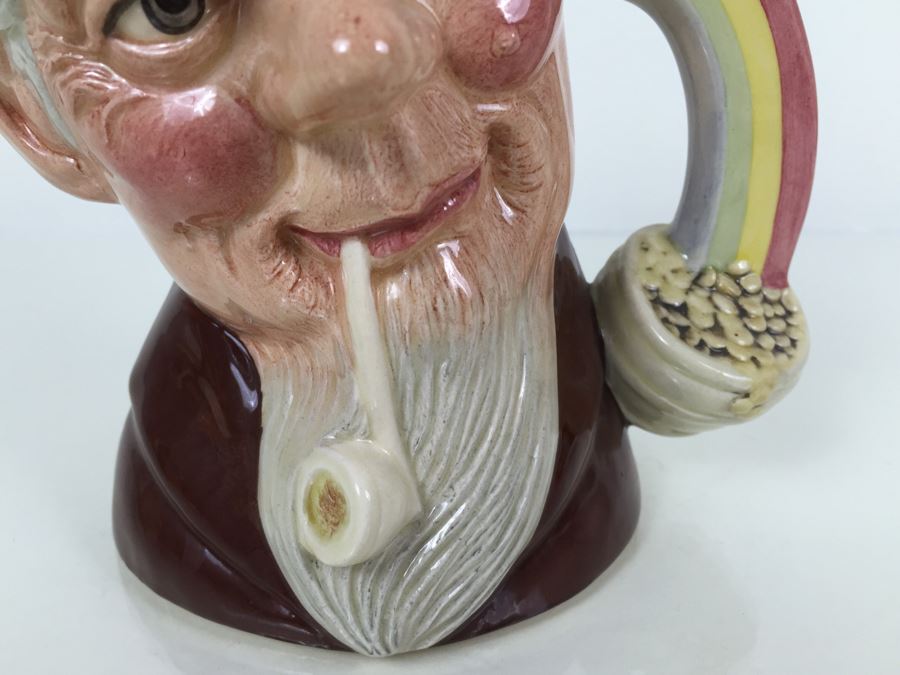 Royal Doulton Large 'Leprechaun' D6847 Character Pitcher 1989 [Photo 5]