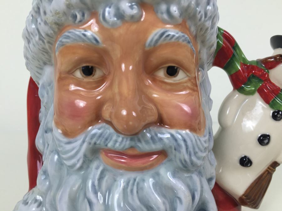 Royal Doulton Large 'Santa Claus & Snowman' D7238 Character Jug Limited Edition 297 Of 500 [Photo 5]