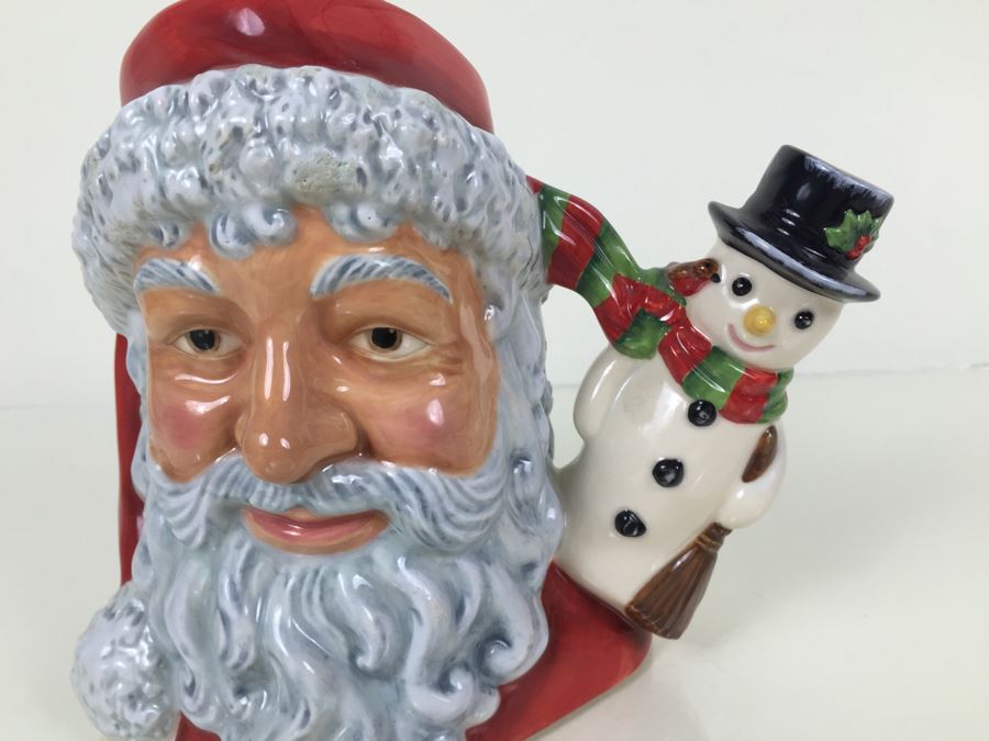 Royal Doulton Large 'Santa Claus & Snowman' D7238 Character Jug Limited Edition 297 Of 500 [Photo 6]
