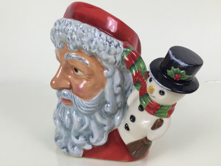 Royal Doulton Large 'Santa Claus & Snowman' D7238 Character Jug Limited Edition 297 Of 500 [Photo 7]