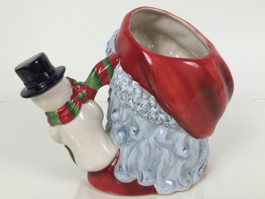 Royal Doulton Large 'Santa Claus & Snowman' D7238 Character Jug Limited Edition 297 Of 500 [Photo 2]
