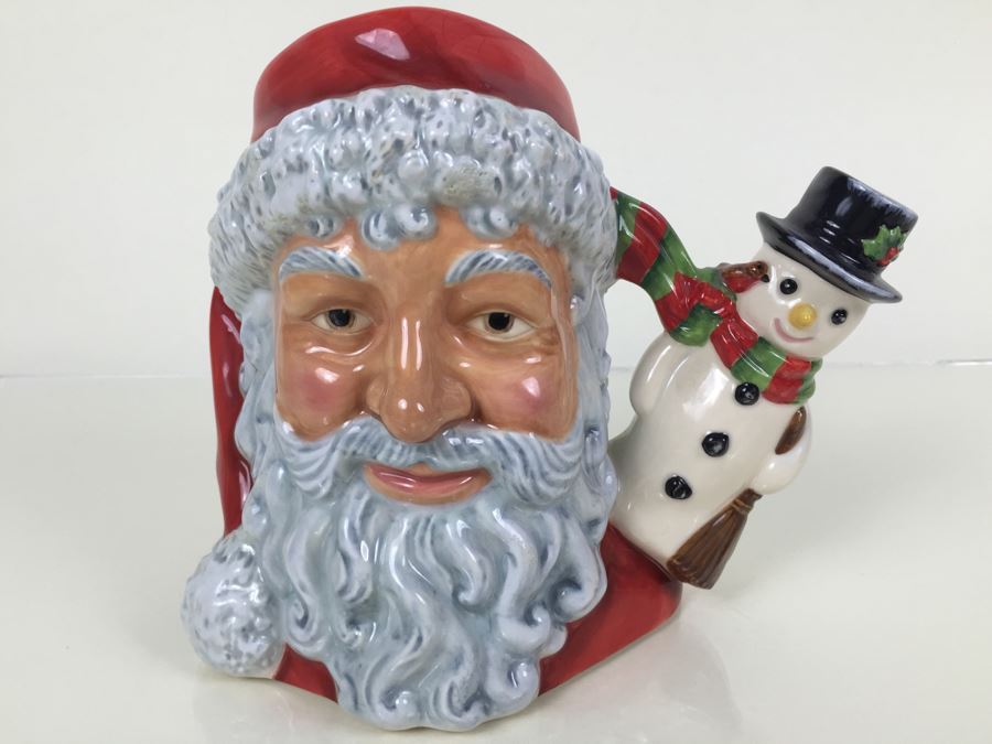 Royal Doulton Large 'Santa Claus & Snowman' D7238 Character Jug Limited Edition 297 Of 500 [Photo 1]