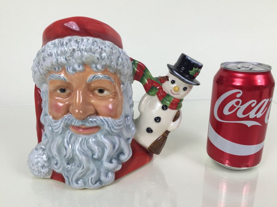 Royal Doulton Large 'Santa Claus & Snowman' D7238 Character Jug Limited Edition 297 Of 500 [Photo 4]