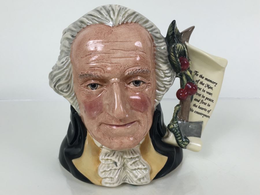 SignednRoyal Doulton Large 'George Washinston' D6965 Character Jug 1994 A Specially Commissioned Limited Edition 748 Of 2,500