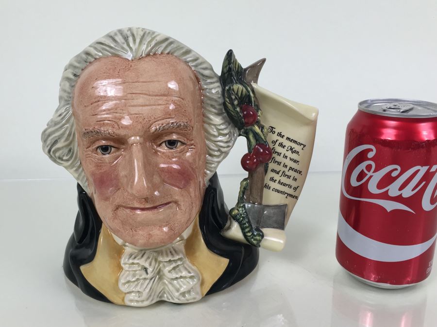 SignednRoyal Doulton Large 'George Washinston' D6965 Character Jug 1994 A Specially Commissioned Limited Edition 748 Of 2,500 [Photo 4]