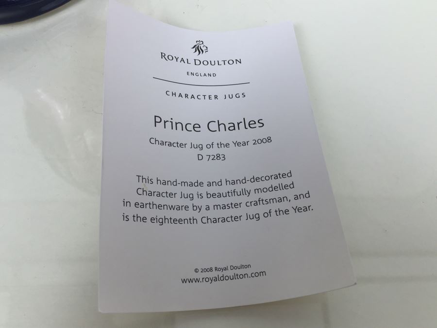 Royal Doulton Large 'Prince Charles' D7283 Character Jug Of The Year [Photo 10]