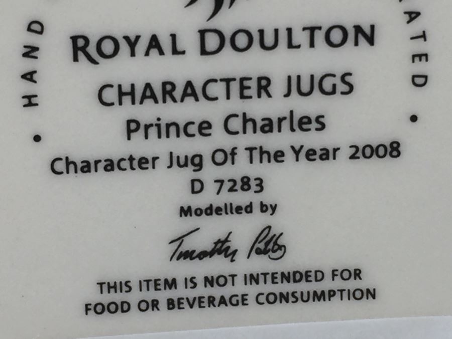 Royal Doulton Large 'Prince Charles' D7283 Character Jug Of The Year [Photo 12]