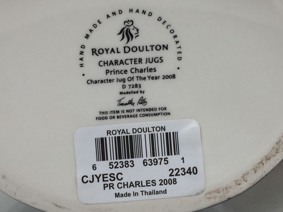 Royal Doulton Large 'Prince Charles' D7283 Character Jug Of The Year [Photo 11]