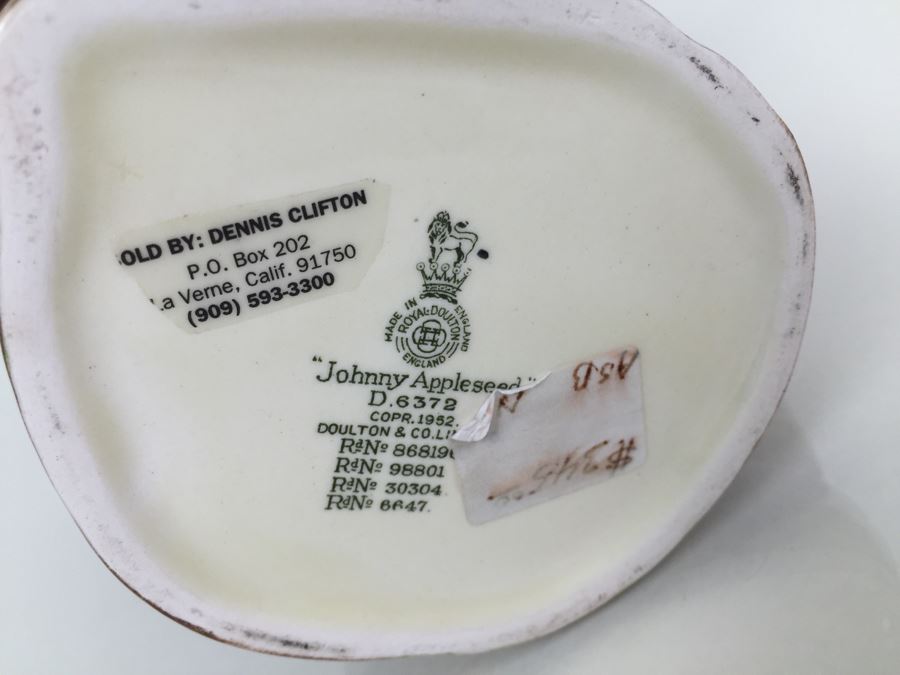 Royal Doulton Large 'Johnny Appleseed' D6372 Character Jug 1952 [Photo 3]