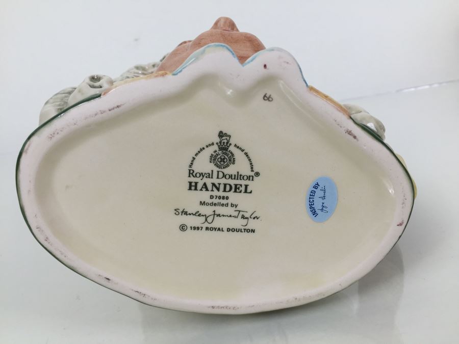 Royal Doulton Large 'Handel' D7080 Character Pitcher 1997 [Photo 3]